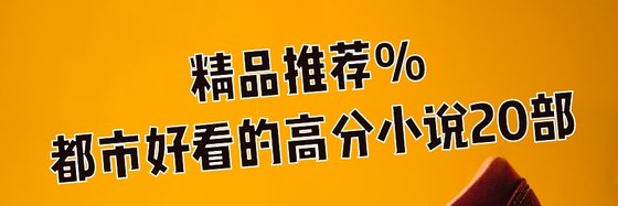 精品推薦%都市好看的高分小說20部